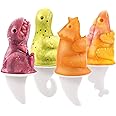Tovolo Dino Ice Pop Molds, Flexible Silicone, Easily-Removable, Dishwasher Safe, Set of 4 Popsicle Makers with Sticks Tovolo Dino Ice Pop Molds, Flexible Silicone, Easily-Removable, Dishwasher Safe, Set of 4 Popsicle Makers with Sticks