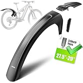 RBRL Bike Fender Set for MTB &amp; E-Bike &ndash; Full Coverage Mudguards Compatible with 27.5" / 29" Wheels up to 3.0" &ndash; Durable Splash Guard Against Mud &amp; Water &ndash; Stable, Tool-Free Installation(Rear)