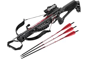 BARNETT Wildcat CRX Crossbow Bundle – Includes Bonus Arrow & Broadheads + Scope, Rope Cocking Device, Quiver, 3 Arrows & Neoprene Cover – Tactical 280 FPS Lightweight Hunting Crossbow