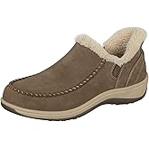 Orthofeet Women's Orthopedic Leather Lorin Hands-Free Slipper