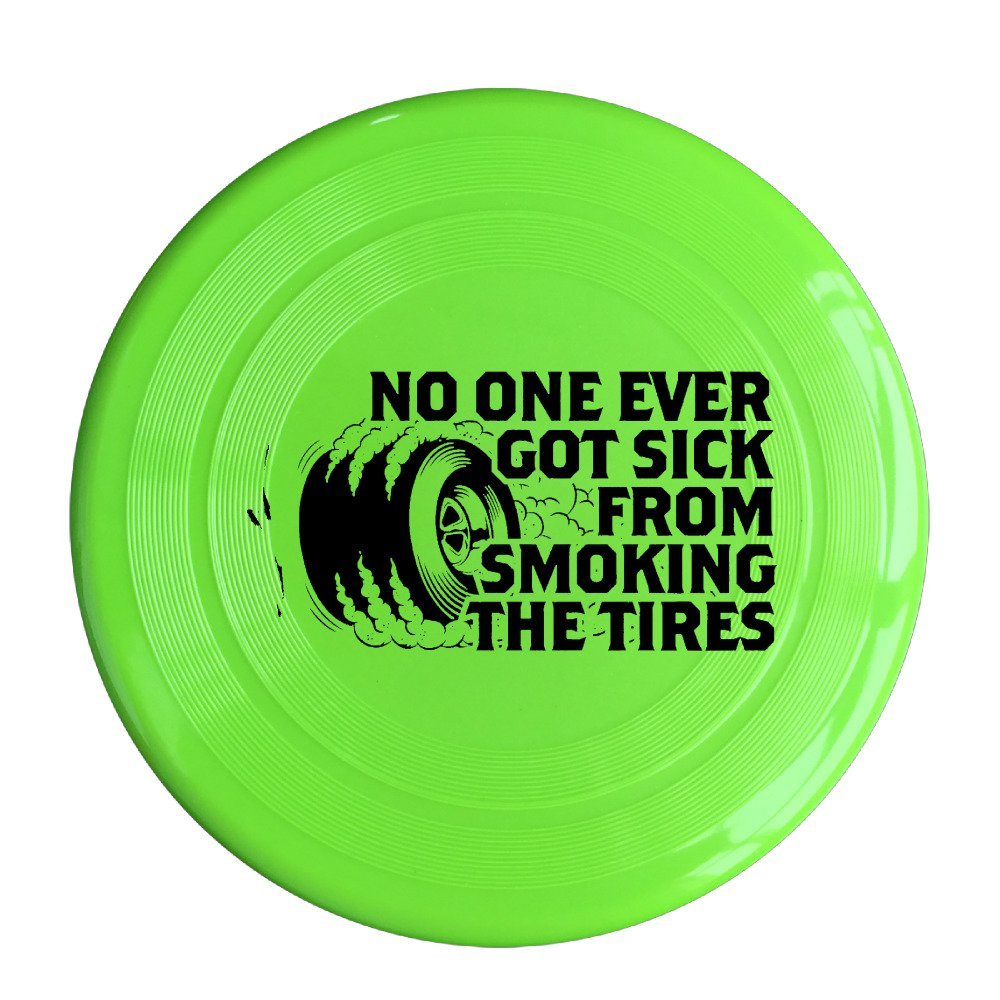 SYYFB Unisex No One Ever Got Sick From Smoking The Tires Outdoor Game Frisbee Ultra Star RoyalBlue