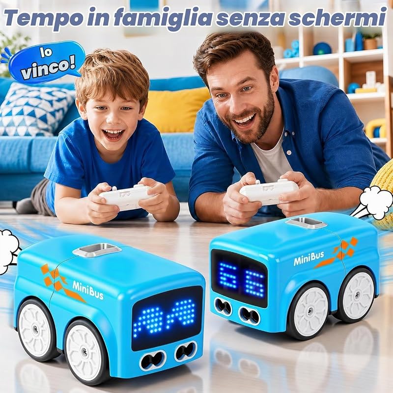 Magic Mini RC Bus con inseguimento gestuale, modalità di fuga e funzione di seguimento della linea