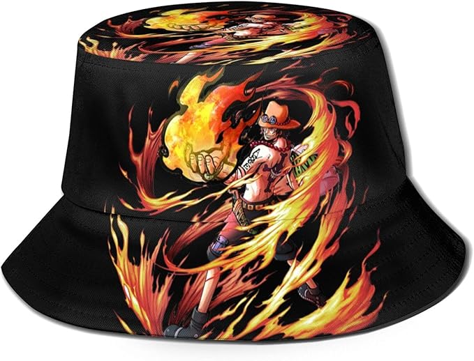 One Piece Bucket Hat Sun Hat Anime Outdoor Packable Sun Hat Fisherman 