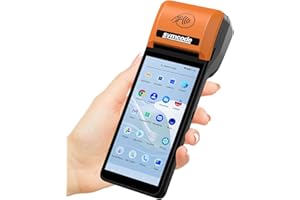 SYMCODE PDA POS Receipt Printer 58mm Thermal Printer with Android12 OS 5.5" inch Touch Screen.Scan 2D/QR barcodes. Support 4G:FDD-LTE,TD-LTE 3G: WCDMA 2G: GSM,GPRS Hot spot Bluetooth 3GB Ram +16GB ROM