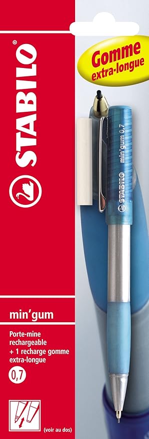 Portaminas Gum Una Recarga Goma Stabilo 0 7 Mm Amazon Es Oficina Y Papeleria