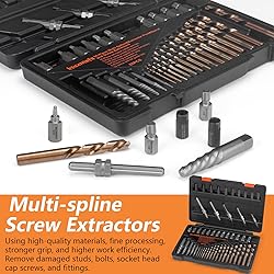 BSUXMAFG Screw Extractor Set, 55 Pieces Easy Out