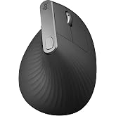 logitech MX Vertical Advanced Ergonomic Mouse, Wireless via Bluetooth or Included USB Receiver (Renewed)