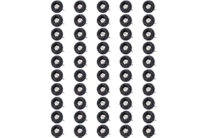 B BRESUCNY 50 Pack 1 Inch Abrasive Wheel Polishing Buffing Wheel Set for Dremel Rotary Tool, Drills, 400 Grits 1/8'' (3mm) Shank Scouring Pad Abrasive Buffing Wheels for Metal, Wood, Rust Removal