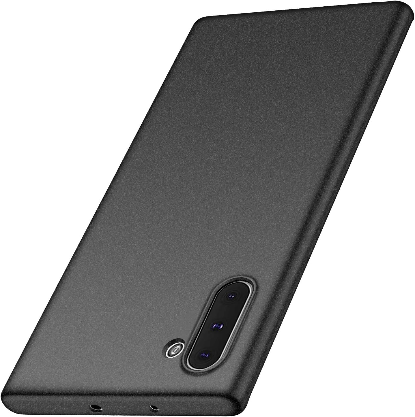 Kqimi Case for Samsung Galaxy Note 10 [Ultra-Thin] Premium Material Slim Full Protection Cover for Samsung Galaxy Note 10 2019(Gravel Black)