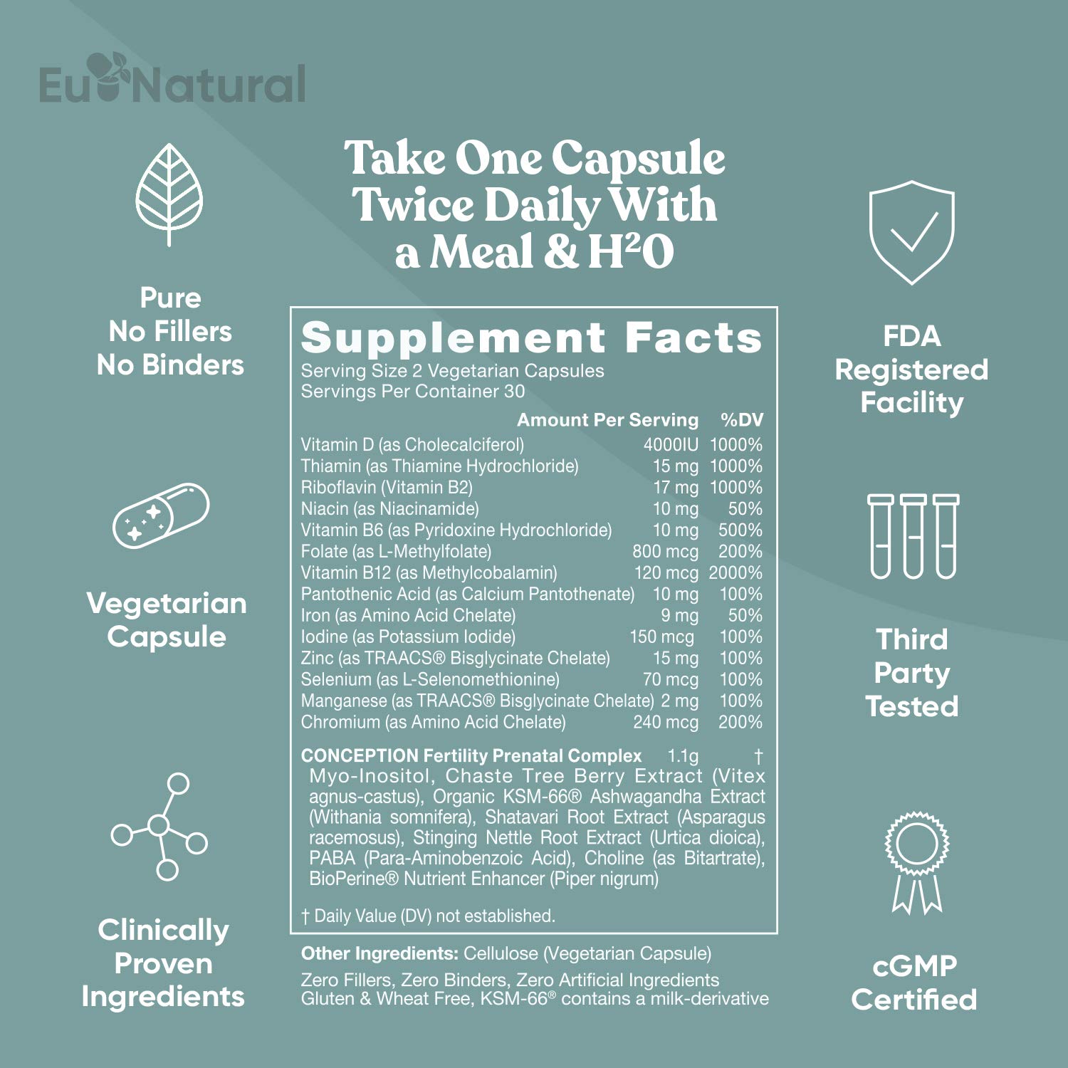 Conception Fertility Prenatal Vitamins Regulate Your Cycle, Balance