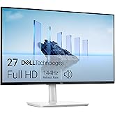 Dell 27 Plus Monitor - S2725HSM - 27-inch FHD (1920x1080) 144Hz 1ms Display, 2 x 3W Speakers, HDMI Connectivity, Height/Tilt/Pivot/Swivel Adjustability, AMD FreeSync - Ash White