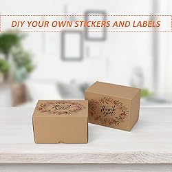 HORLIMER 40 Pack 7x5x4 Shipping Boxes, Brown