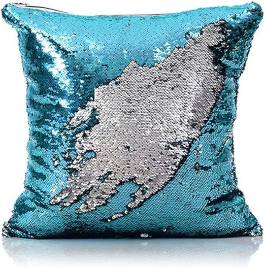 HomeLava Pailletten Kissen Glitzer Pailletten Kissenbezug Startseite