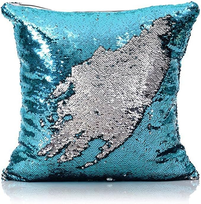 HomeLava Pailletten Kissen Glitzer Pailletten Kissenbezug Startseite