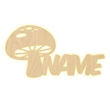 Madyes Wandlampe Pilz Name Kinderzimmer Personalisierte Lampe
