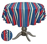 RUVANTI Round Tablecloth 70 Inch, for 3-6 Feet