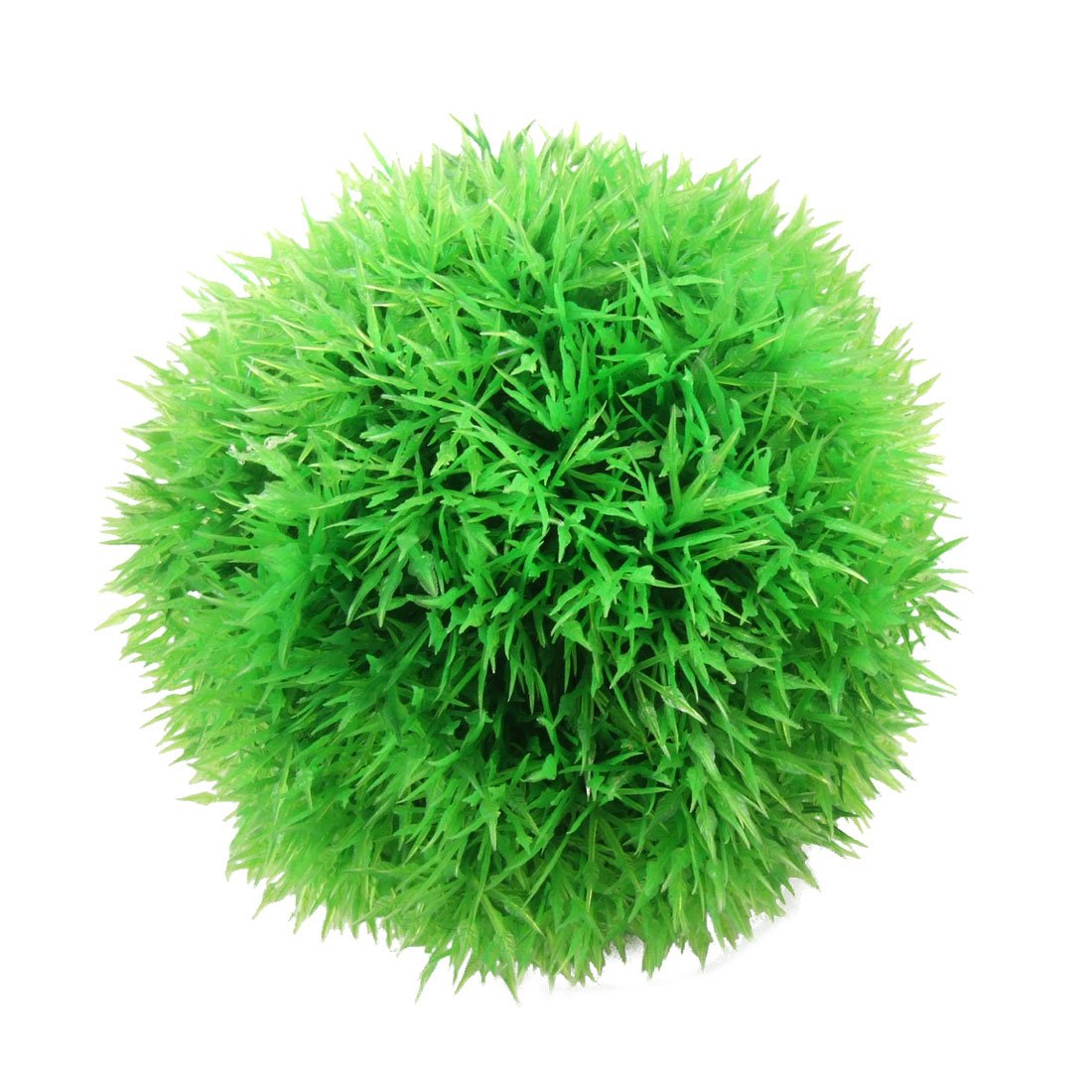 sourcing map Plastic Aquarium Moss Ball Plant/Grass, 4 7/10-inch, Green