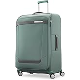 Samsonite Elevation Plus 30-Inch Large Checked Luggage - Expandable Softside Spinner Suitcase - Cypress Green
