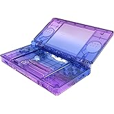 eXtremeRate Gradient Translucent Bluebell Replacement Full Housing Shell for Nintendo DS Lite, Custom Handheld Console Case Cover with Buttons, Screen Lens for Nintendo DS Lite NDSL - Console Without
