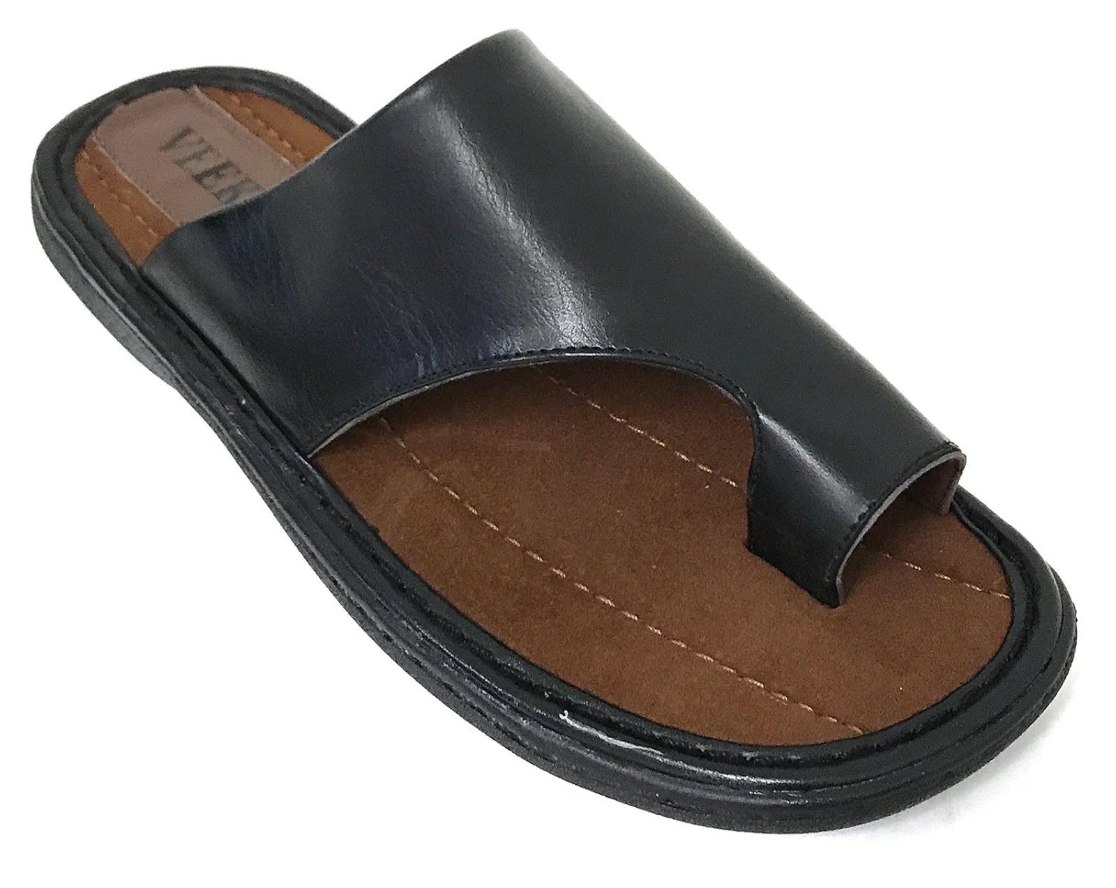 Campolo Mens Italian Leather Fisherman Sandals