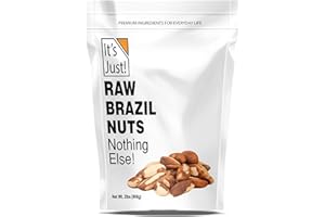 It's Just - Raw Brazil Nuts, 2lb (32oz), Unsalted, Non-GMO, Keto Friendly, Vegan, No PPO, Large, Premium, Freshly Packaged in