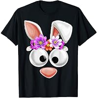 Women's Easter Bunny Shirt With Pink Bow - Cute Watercolor Graphic Tee For Easter