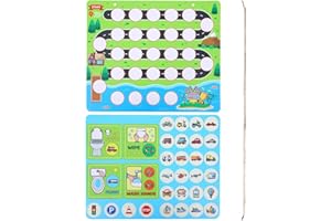 Magnetic Car Potty Training Chart Set, 25x30cm/9.84x11.81in Reusable Potty Training Chart with 28 Magnetic Chips & 4 Instruct