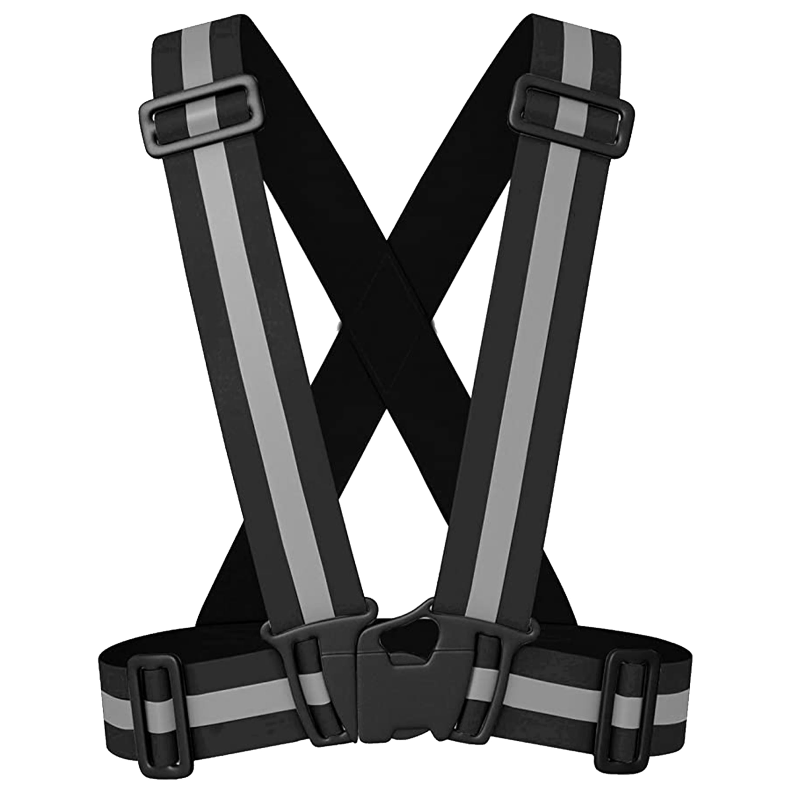 55 Sport High Visibility Adult & Junior Reflective Safety Vest - Black - XL