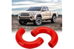 ECOMAID 2Pcs Silicone Front Tow Hooks Covers, Customized Car Accessories Compatible with Ford F150 2004-2025, Bronco 2021-202