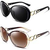 Sunier Sunglasses Womens Polarized Trendy Oversized Sun Glasses Fashion Ladies Shades 100% UV400 Protection S85