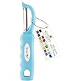 Spring Chef Premium Swivel Vegetable Peeler, Soft Grip Handle and Ultra Sharp Stainless Steel Blades - Perfect Kitchen Peeler For Veggie, Fruit, Potato, Carrot, Apple - Aqua Sky