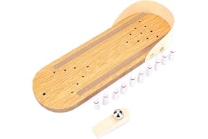 Mini Bowling Game Set, Wooden Tabletop Bowling Game Stress Relief Gadgets Desktop Bowling Toys Home Bowling Alleys Gifts for 