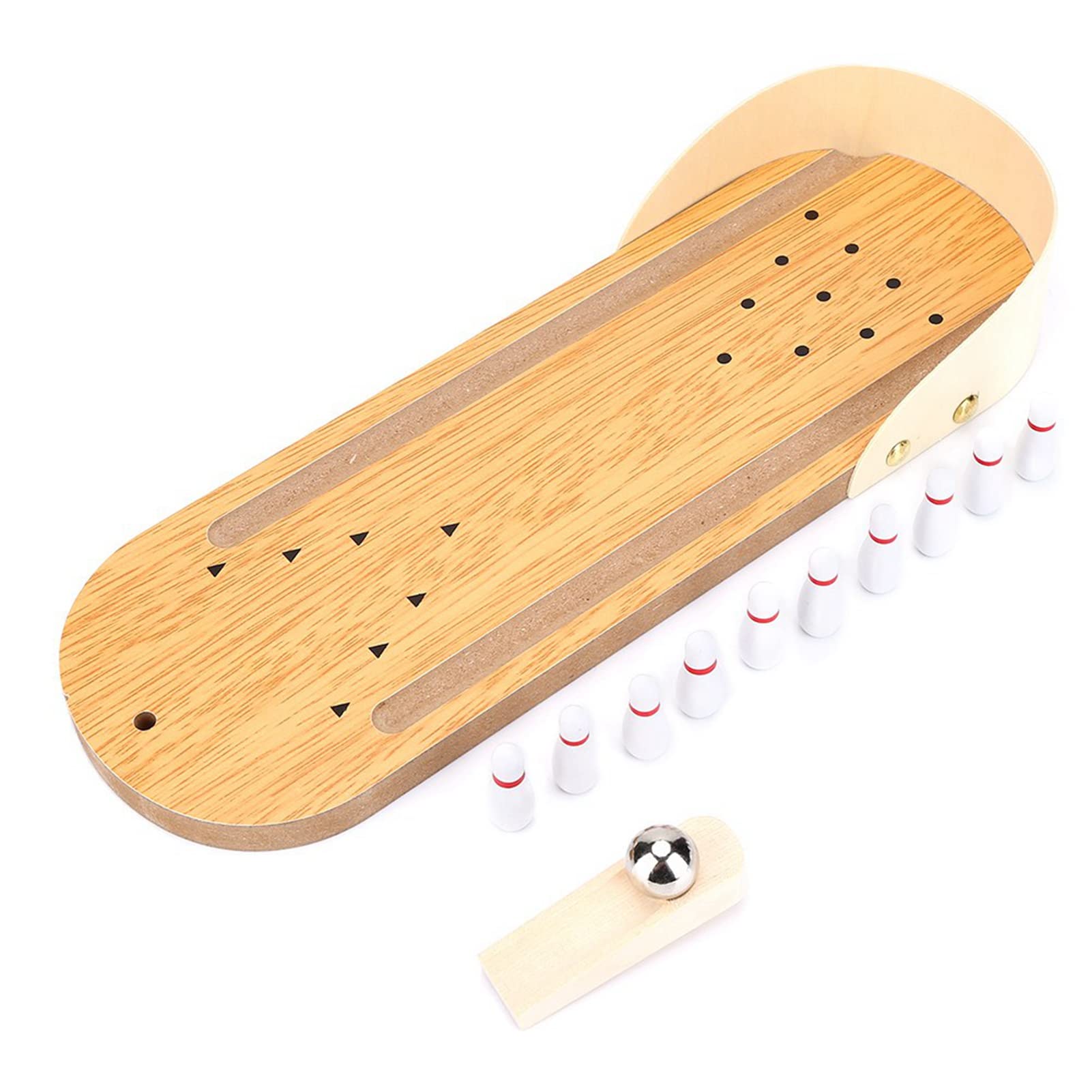 Table Bowling Set, Table Mini Bowling Game Set With Wooden Desktop Decoration For Children Game