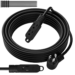 3 Prong Power Extension Cord with Multiple Outlets