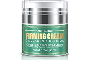 MUOCOBU Anti Aging Firming Neck Cream - Face Moisturizer Retinol Cream Anti Wrinkle Neck Collagen Cream, Chest Neck & Face Lifting Cream|Repairing|Moisturzing Skin Care for Men & Women(1.7 OZ)
