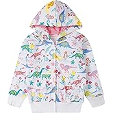 Little Girl Zip Up Hoodie Unicorn Rainbow Hooded Sweatshirt Back to School Jacket Pink Outerwear 6T