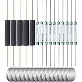 weidder (15pcs)10pcs Glass Reed Switch 5pcs Plastic Reed Switch Normally Open (N/O) Contact Magnetic Induction Switch 2.5mm×1
