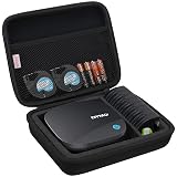 BOVKE Travel Case for DYMO LetraTag 200B Bluetooth Label Maker, DYMO LetraTag Wireless Compact Label Printer Holder with Extra Space for Letratag Refills Label Tapes and Spare Batteries, Black