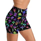Yoga Shorts High Waisted Tummy Control Biker Shorts for Womens Athletic Running Workout Gym Tennis Shorts