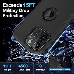 for iPhone 15 Pro Max Case, with Built in Screen