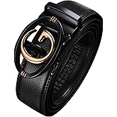 Civantiya Men's Ratchet Belt Leather Belt Adjustable for Men Gift 1 3/8-Cut for Perfect Fit