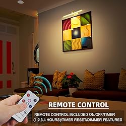 RAIFOOLLY Picture Light,16in Wireless Battery Wall