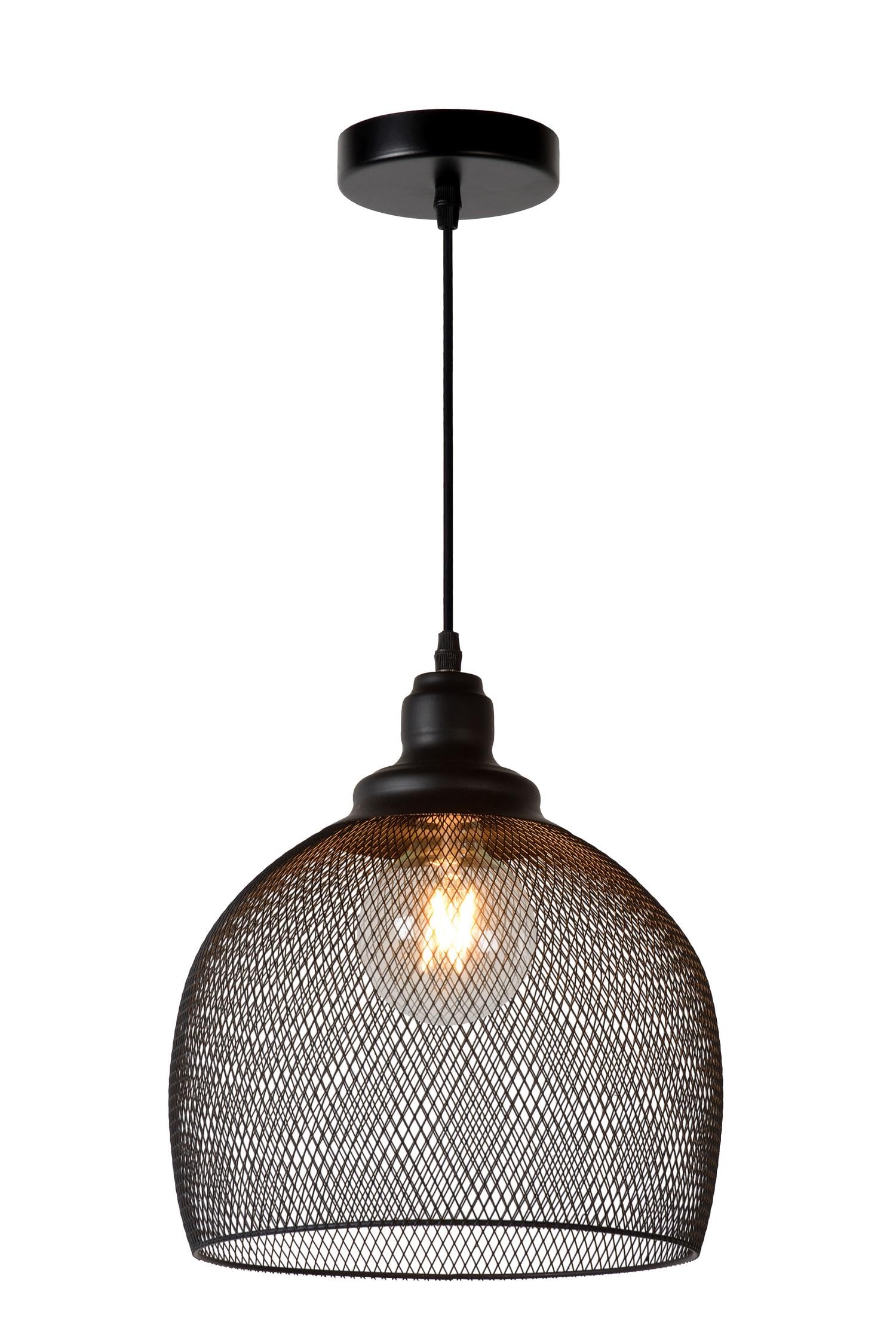 LUCIDE MESH - Pendant Light - Ø 28 cm - 1xE27 - Black