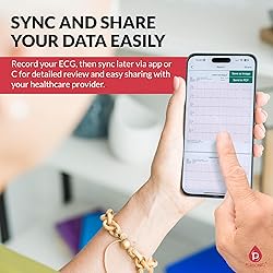 Portable EKG Monitor & Heart Rate Monitor with LCD