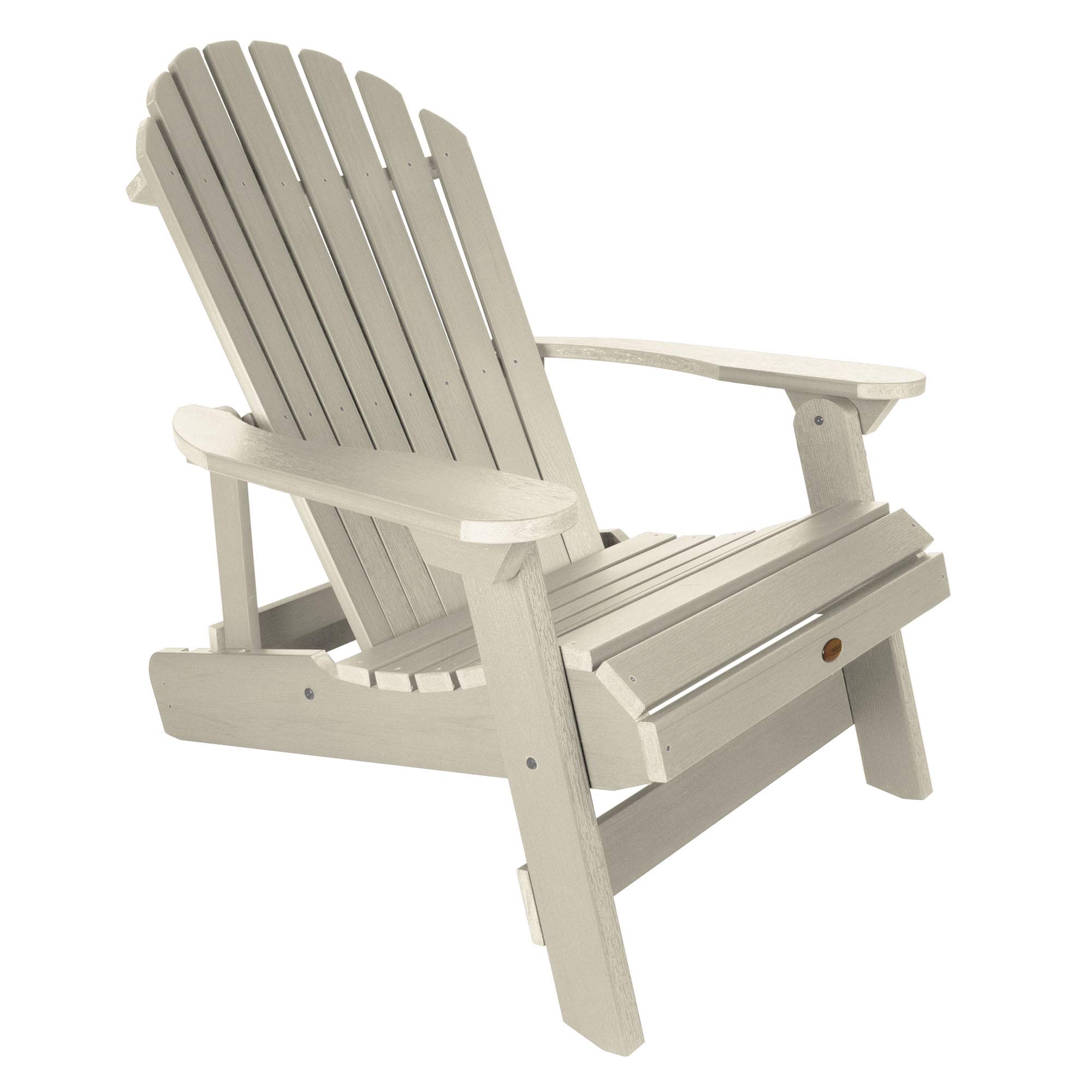 highwoodHamilton Folding and Reclining Adirondack Chair, King Size,  Whitewash