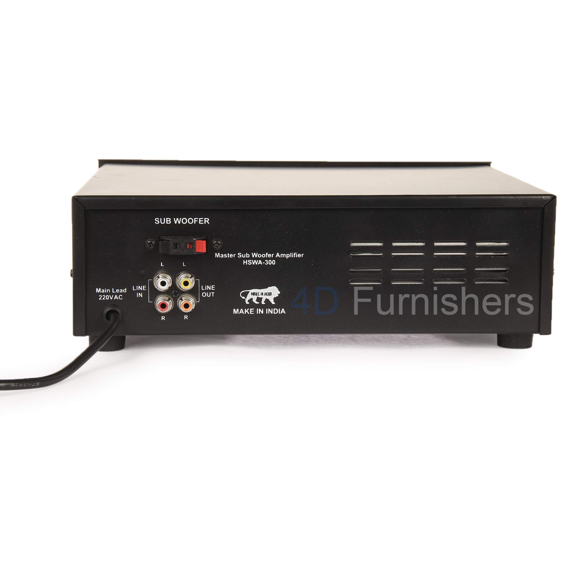 4d furnishers stereo amplifier for 4 speakers with bluetooth