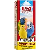 Bird Multivitamin Supplement Multisol &ndash; Vitamins for Parakeets, Canaries, Finches and Cage Birds &ndash; Supports Immune System, Healthy Feathers, Energy and Reproduction