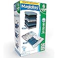 MagicBag Smart Design Instant Space Saver Storage - Flat Large - Set of 6 Bags Total - Airtight Double Zipper - Vacuum Seal - Clothing, Pillows - Home Organization