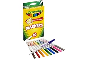 CRAYOLA MARKERS FINE LINE 10 COUNT