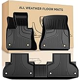 Original 2014-2018 X5 Floor Mats for BMW X5 (F15) All Models - Custom Fit 1st and 2nd Row Floor Mats - All Weather Heavy Duty Non Slip TPE Floor Liners for BMW X5 Accessories 2014-2018